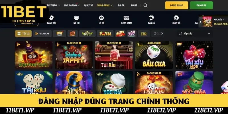 Lựa chuẩn trang web của thương hiệu để gia nhập